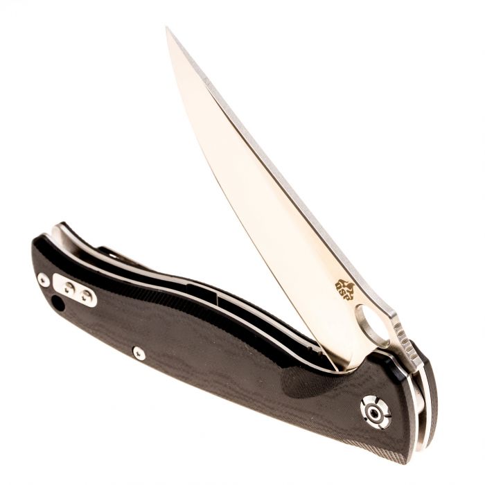Складной нож QSP Knife Gavial, сталь D2, рукоять G10, черный