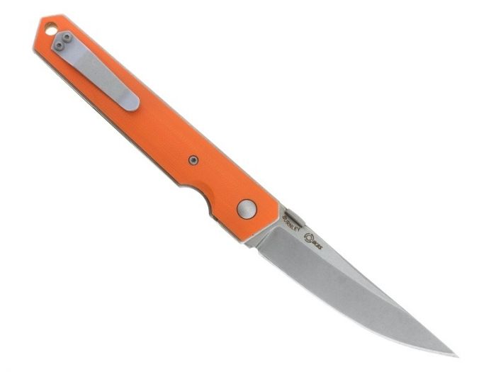 Нож складной Kwaiken Folder Orange (IKBS®), Boker Plus 01BO292, сталь AUS-8 Stonewashed Plain, рукоять стеклотекстолит G10, оранжевый
