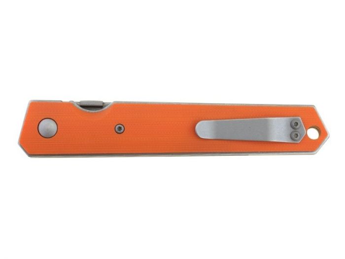 Нож складной Kwaiken Folder Orange (IKBS®), Boker Plus 01BO292, сталь AUS-8 Stonewashed Plain, рукоять стеклотекстолит G10, оранжевый