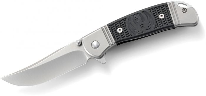 Складной нож CRKT R2303 Ruger® Knives Hollow-Point™ Compact, сталь 8Cr13MOV, рукоять из нерж. стали с вставками из термопластика
