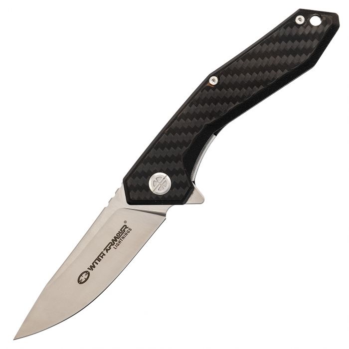 Складной нож With Armour Gent сталь D2, рукоять Carbon Fiber