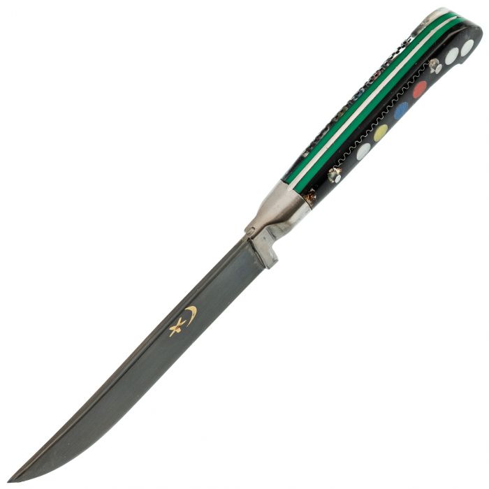 Пчак чирчик, оргстекло, ёрма, гарда олово, сталь ШХ-15