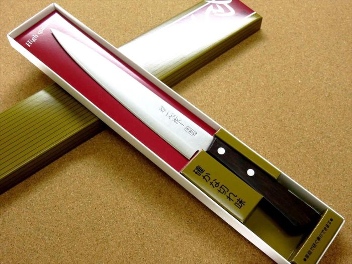 Кухонный нож для тонкой нарезки, Special Offer, Kanetsugu, 2006, сталь AUS-8/SUS410, в картонной коробке