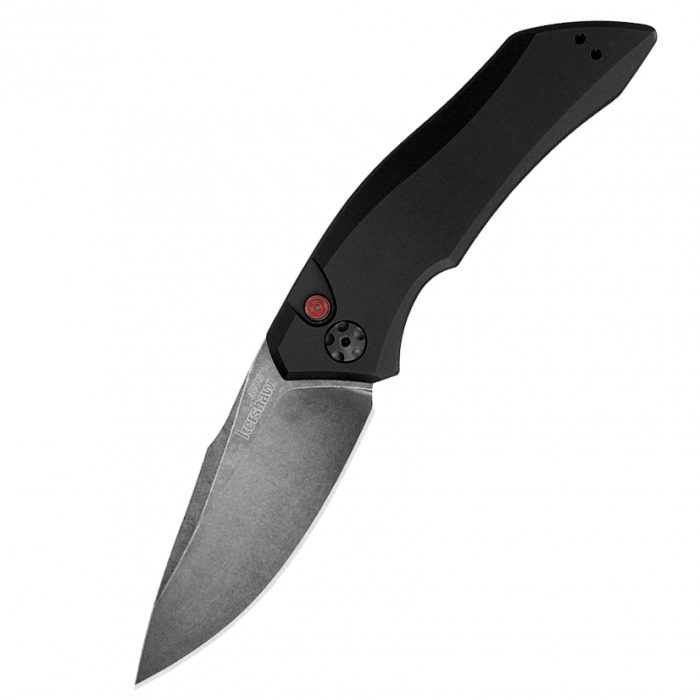 Полуавтоматический складной нож Launch 1 - Kershaw 7100BW, сталь Crucible CPM® 154, рукоять анодированный алюминий, чёрный