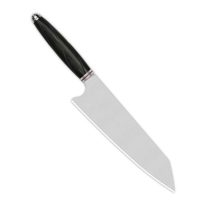 Поварской кухонный нож кирицуке QSP Mulan Series, сталь Sandvik 14C28N, рукоять эбеновое дерево